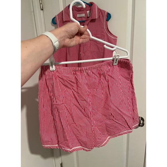 Lord & Taylor Pink/White Gingham Set – Size Medium - Picture 7 of 8